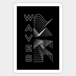 Waves Waveform Audio Analog Design Modular Gift Magnet